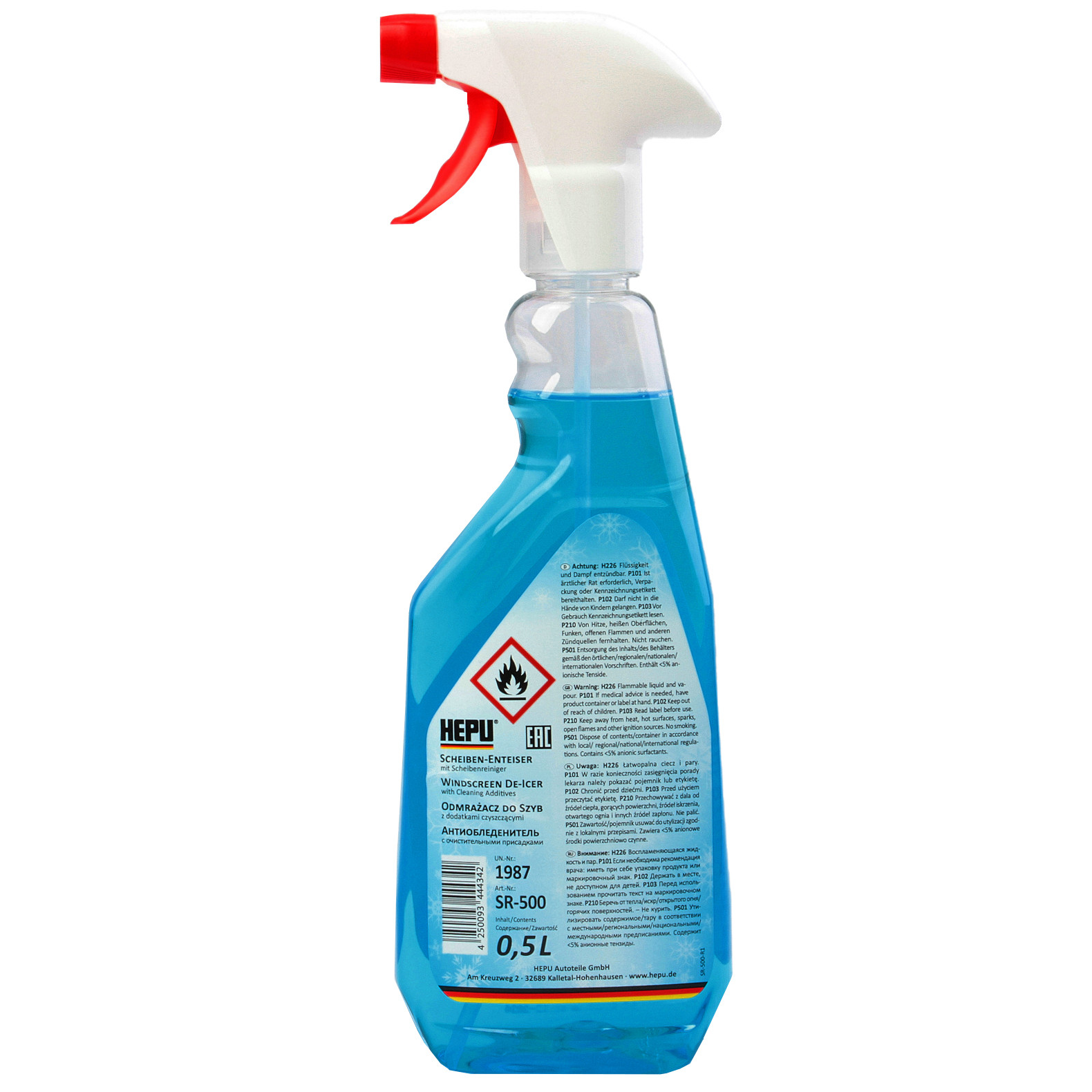 Spray dezghetare parbriz Hepu 500ml.