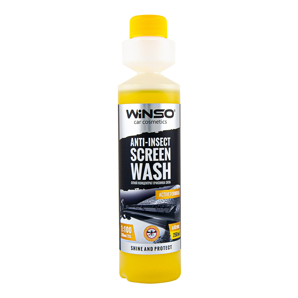 Lichid parbriz concentrat Winso Anti-Insect Citrus 250 ml ●1:100●