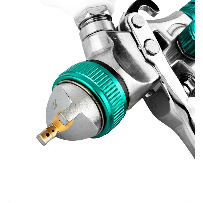 Pistol de vopsit tip hvlp, rezervor superior, duza 1,4 mm
