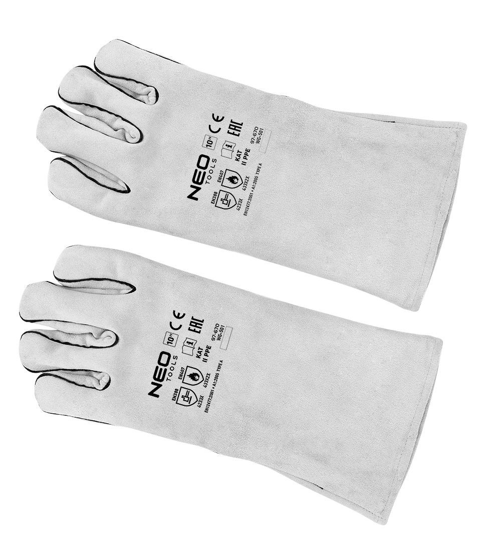 Manusi lungi de sudura cu fir de Kevlar