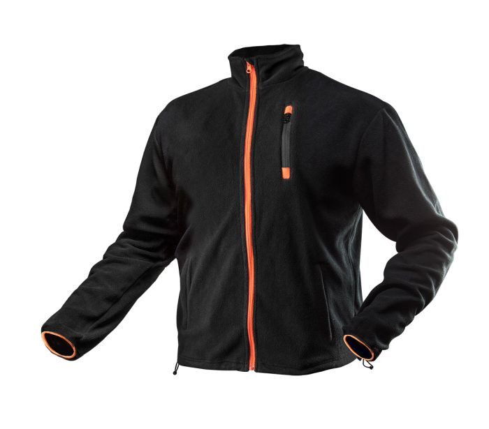 Hanorac din fleece polar, negru, marimea XL/56