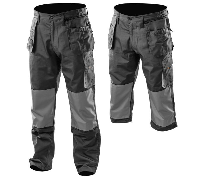 Pantaloni de lucru HD, mărime L/54, cu buzunare și picioare detașabile