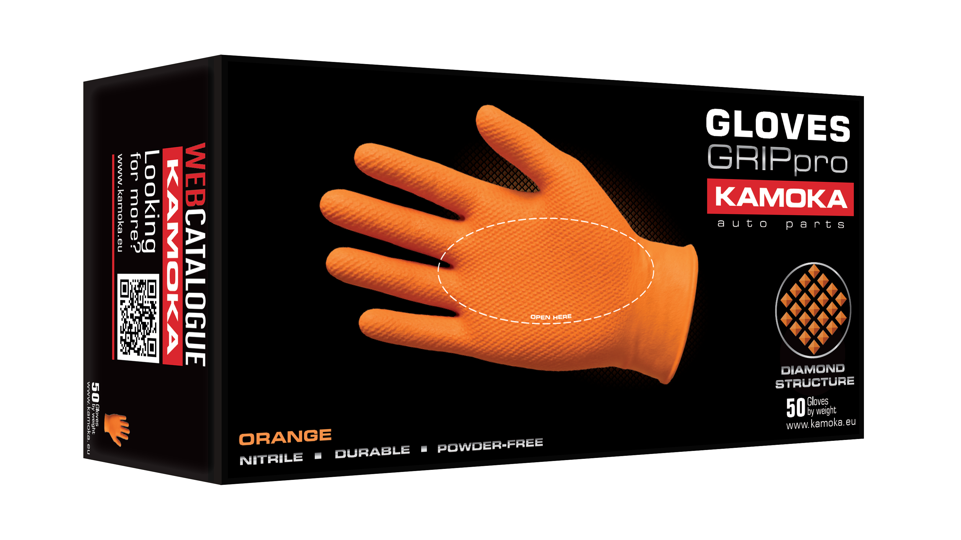 Manusi Nitril- EXTREME GRIP ORANGE 50 PC (XL)