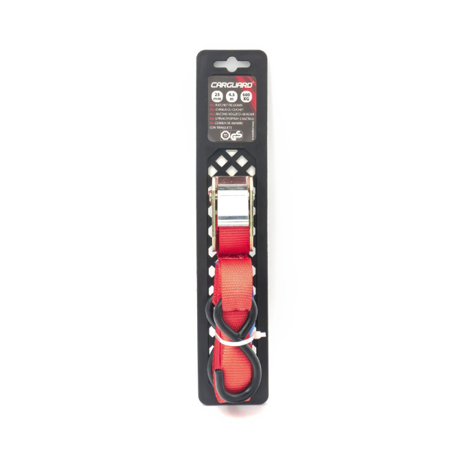 Chinga fixare cu clichet Carguard 600 kg - 25mm x 4.5m