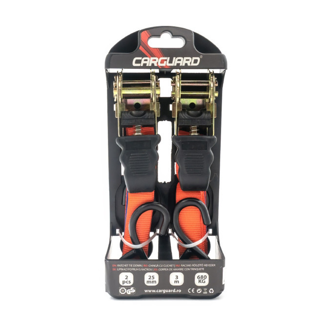 Set 2 chingi cu clichet Carguad 680kg - 25mm x 3m