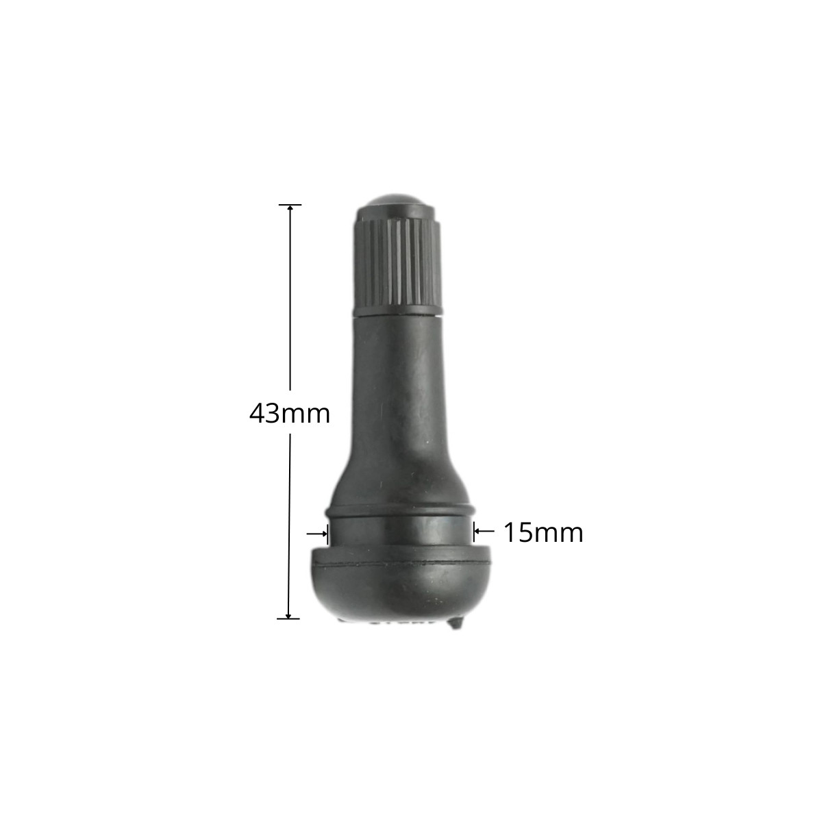 Valva roata tubeless premium EPDM 43mm