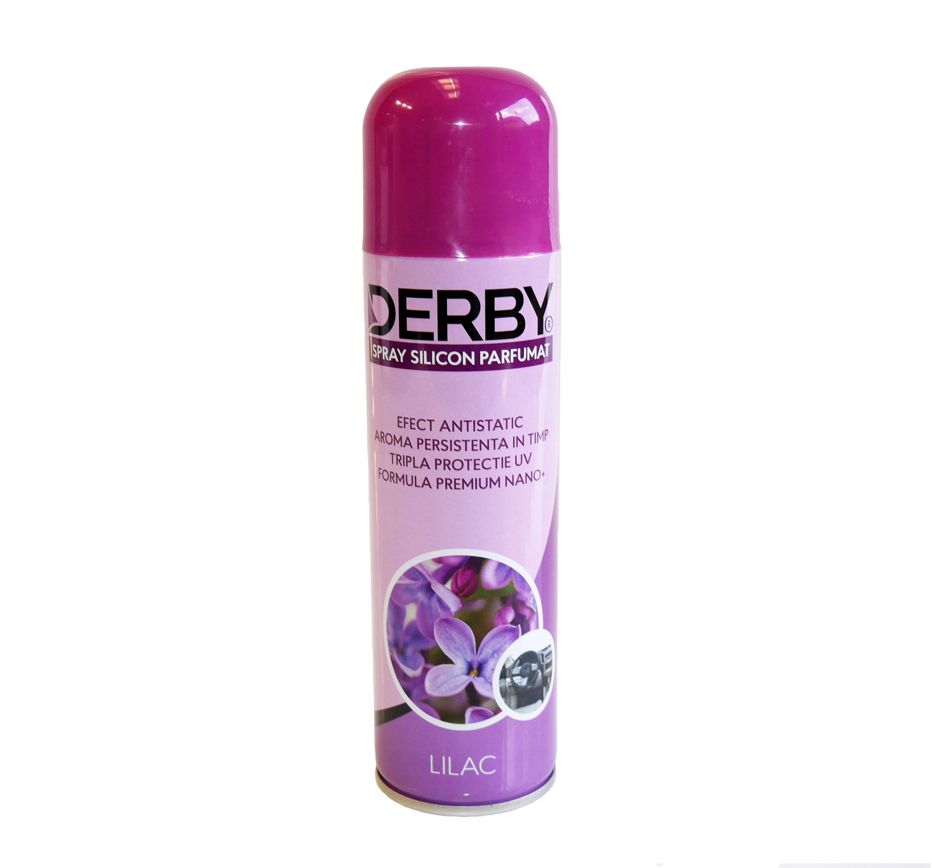 Spray cu silicon parfumat pentru bord Liliac 220 ml DERBY
