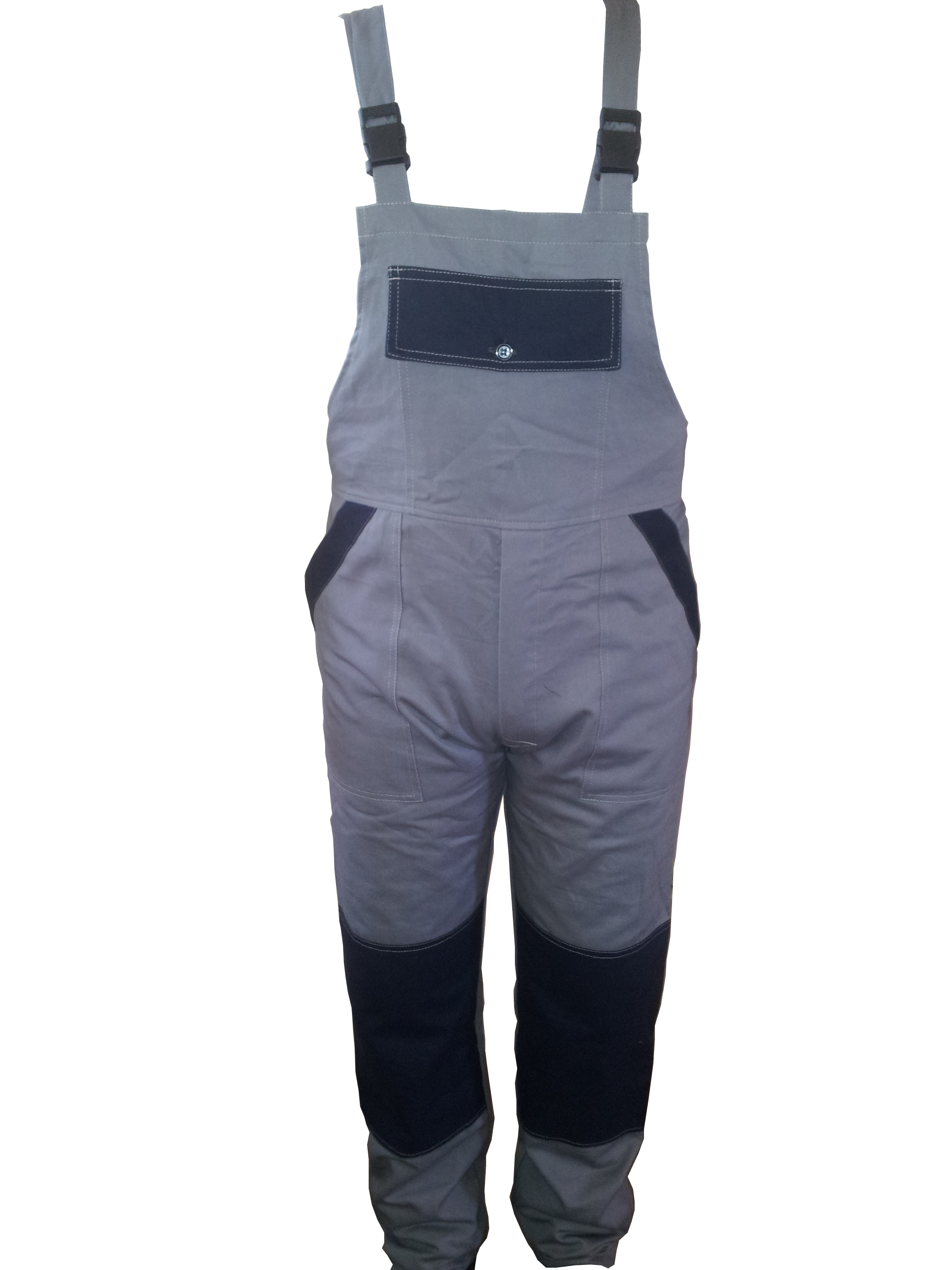 Pantalon cu pieptar gri / bleu M56 / XL