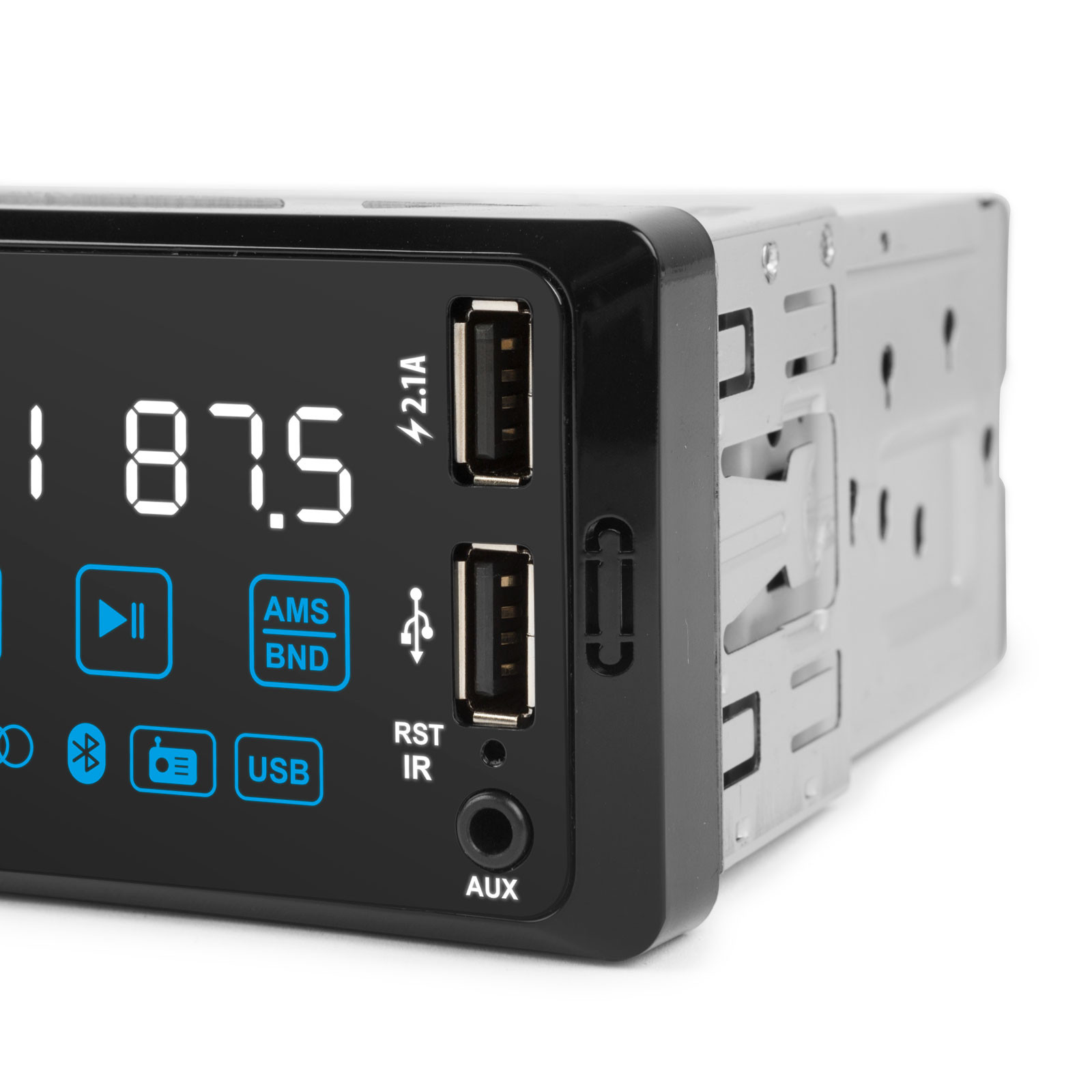 Player auto „PhantomX” - 1 DIN - 4 x 50 W - versiune gestuala - BT - MP3 - AUX - USB