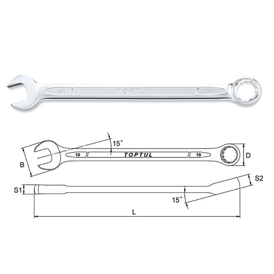 Cheie combinata lunga 24 mm