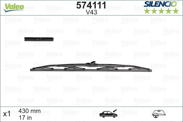 Stergator Valeo Silencio 430 mm