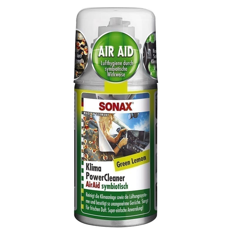 SONAX Solutie pentru curatarea instalatiei de aer conditionat, green lemon, 150 ml, cod 323400