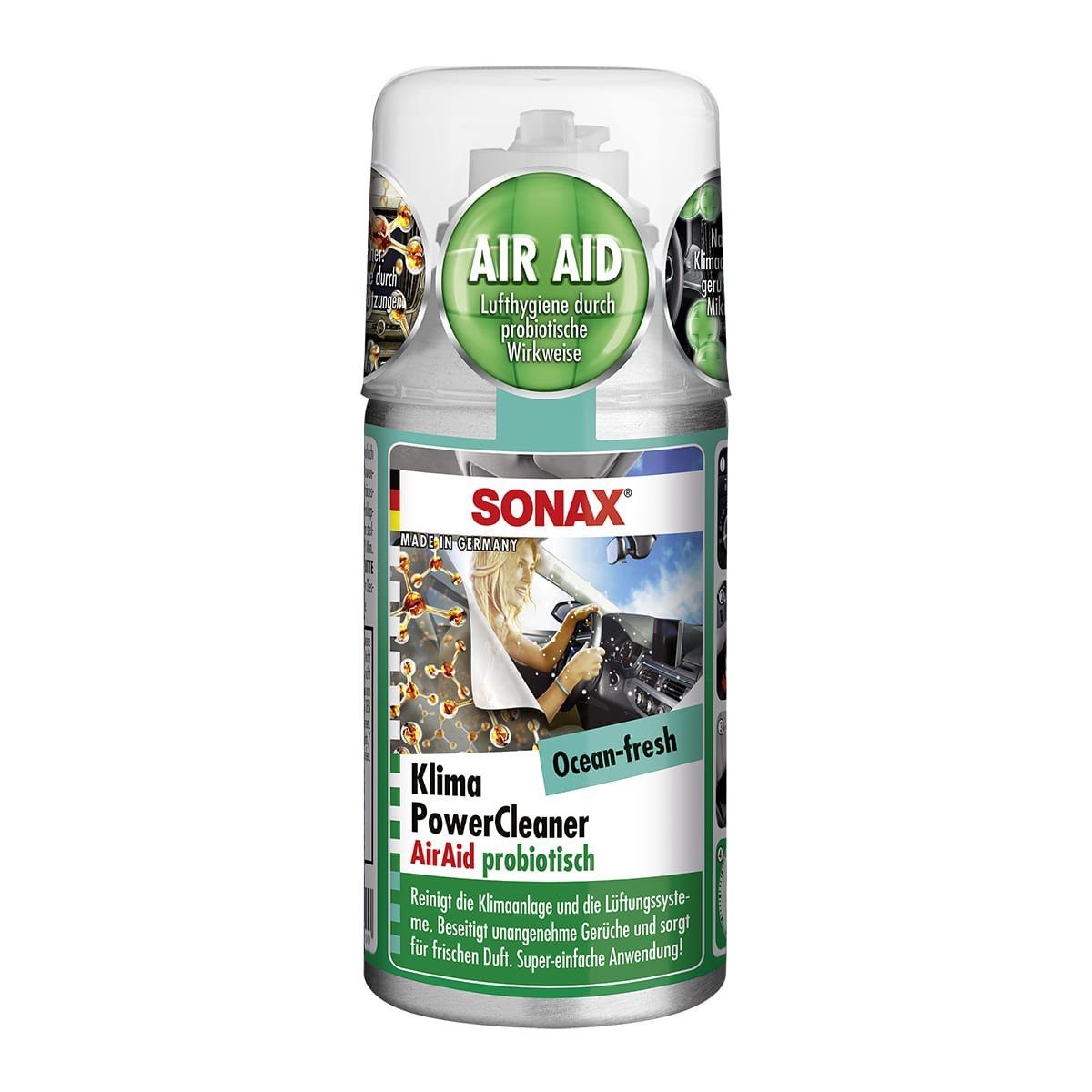SONAX Solutie spray pentru intretinerea instalatiei de aer conditionat, cod 323600