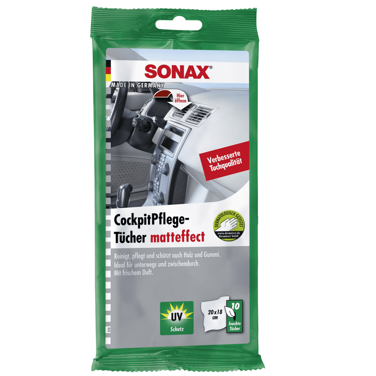 SONAX Servetele umede pentru suprafete din plastic, cu efect mat, cod 415800
