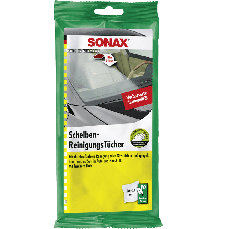 SONAX Servetele umede pentru suprafete din sticla, cod 415000