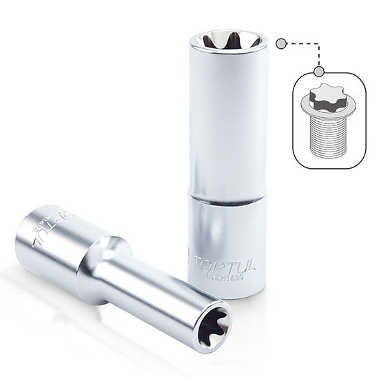 Cheie tubulara 1 4 Dr. x E7 L 50mm TOPTUL