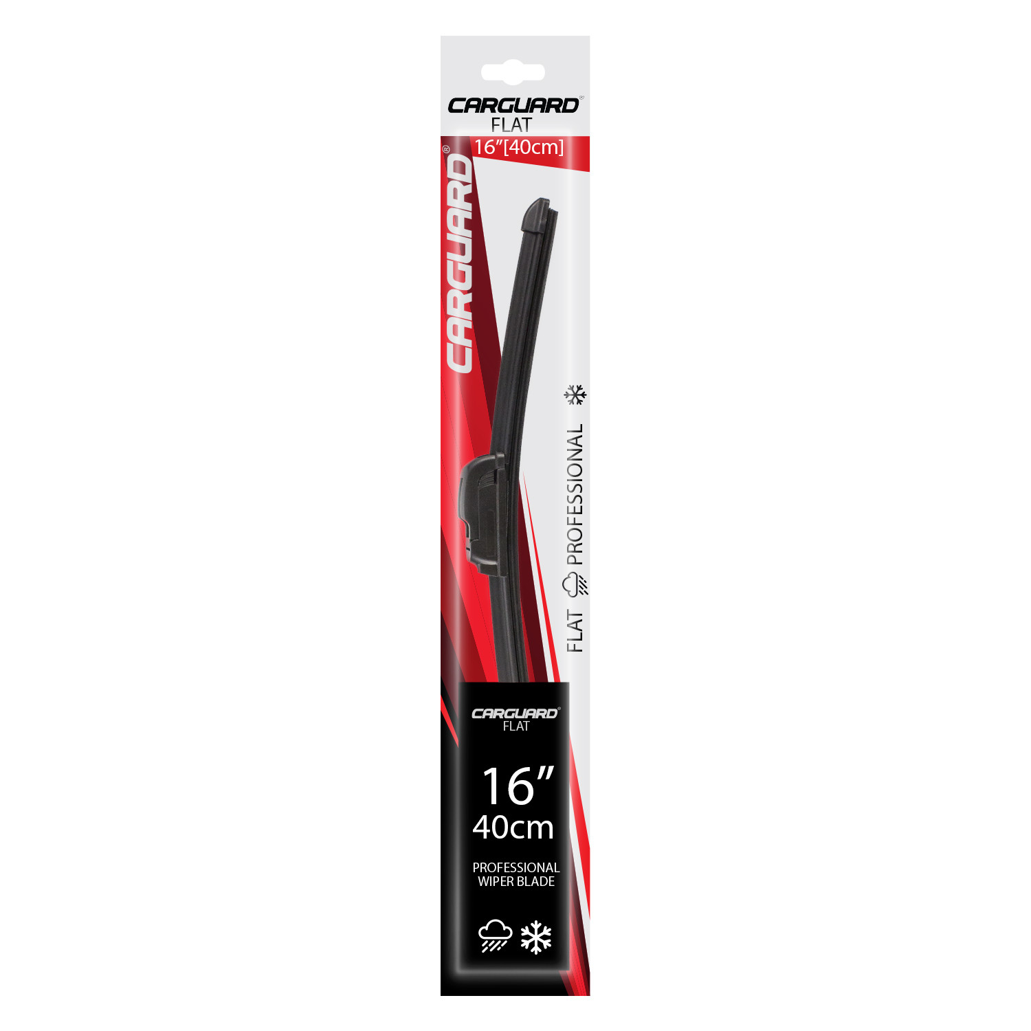 16"/40cm - ștergător universal de parbriz “FLAT” - CARGUARD